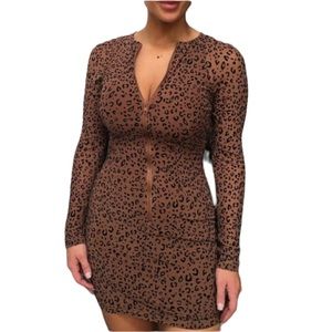 ASOS zip up dress mesh with lining size M